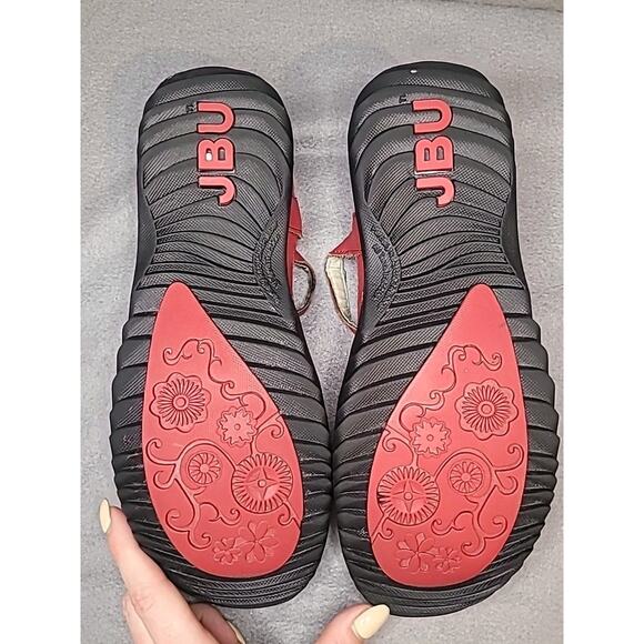 JBU by Jambu Dune Encore Flats Red Vegan Leather Women’s 9.5M GUC - Picture 5 of 9